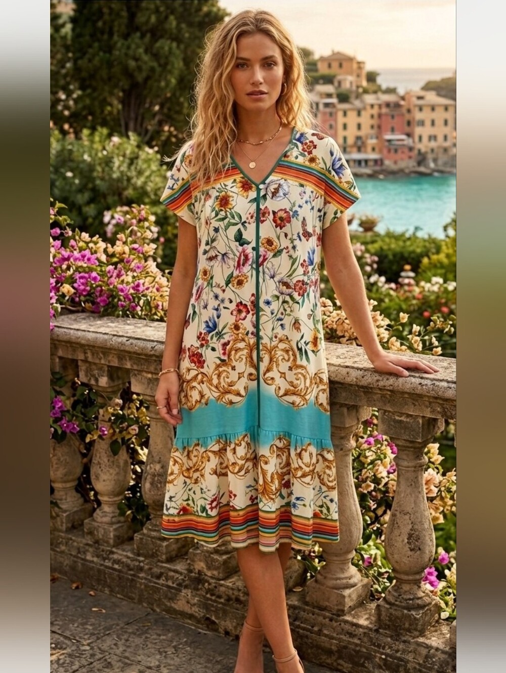 Johnny Was Felix Trapeze Dress